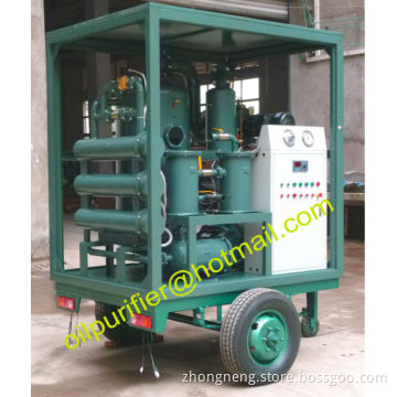 Transformer Oil Filtration Machine with weather-proof enclosure and mobile trailer